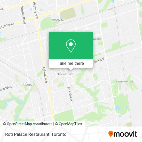 Roti Palace Restaurant plan