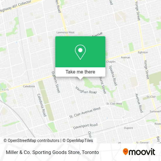 Miller & Co. Sporting Goods Store map
