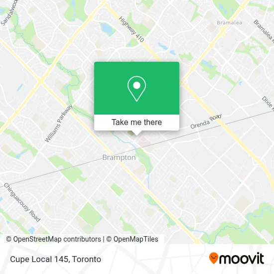 Cupe Local 145 map