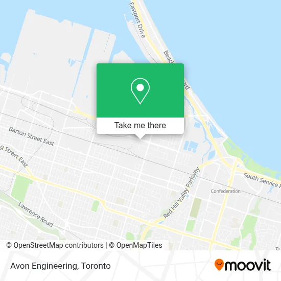 Avon Engineering map