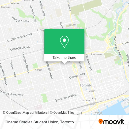 Cinema Studies Student Union map