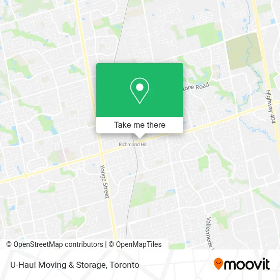 U-Haul Moving & Storage map