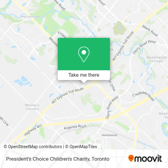 President's Choice Children's Charity map