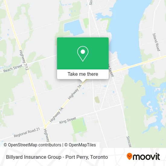 Billyard Insurance Group - Port Perry map