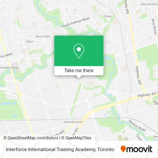 Interforce International Training Academy map