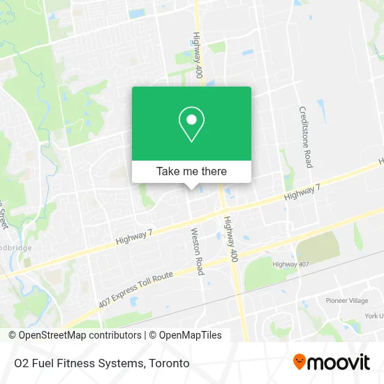 O2 Fuel Fitness Systems map