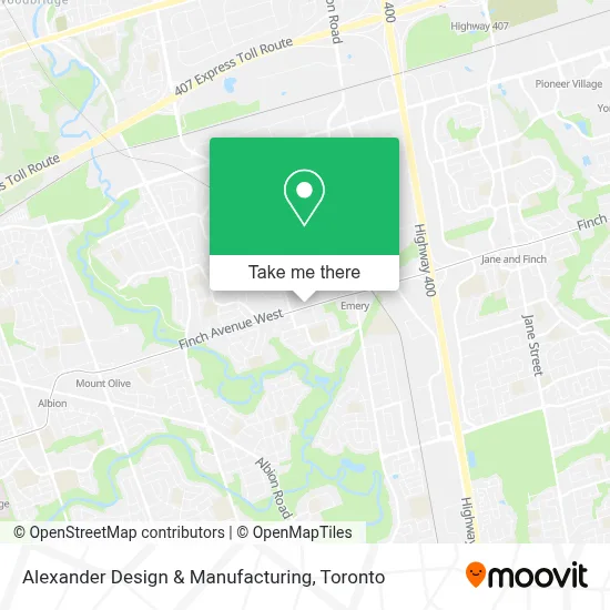 Alexander Design & Manufacturing map