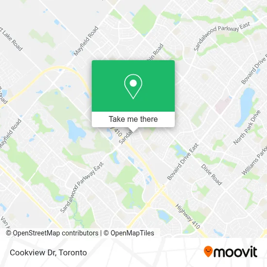 Cookview Dr map