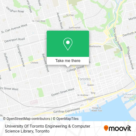 University Of Toronto Engineering & Computer Science Library map