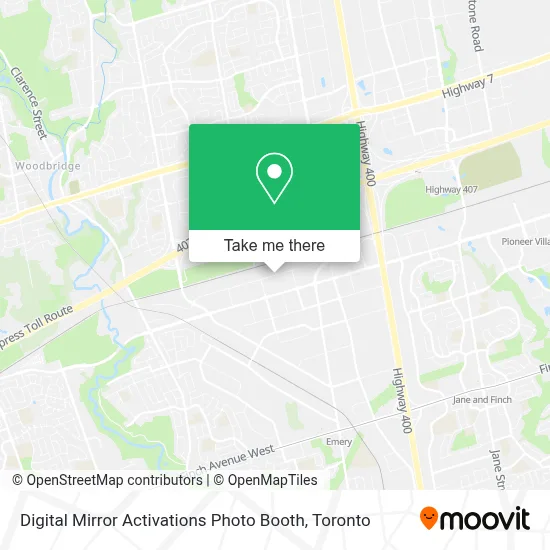Digital Mirror Activations Photo Booth map