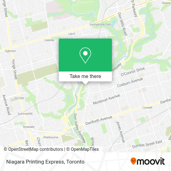 Niagara Printing Express map