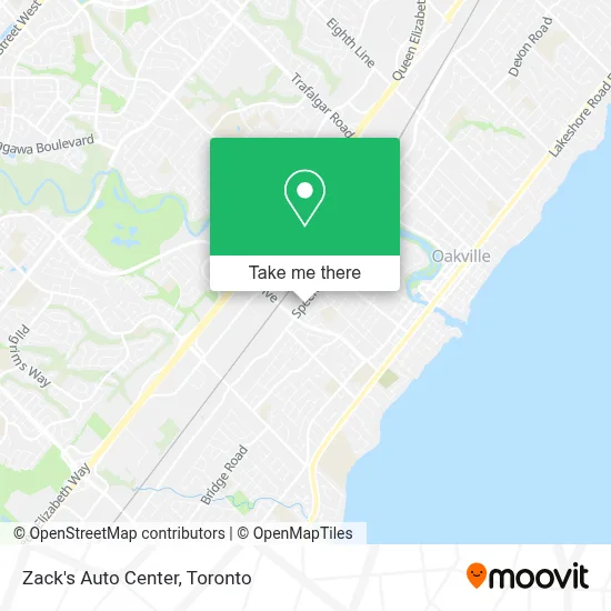 Zack's Auto Center map