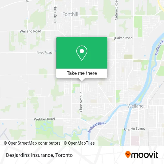 Desjardins Insurance map