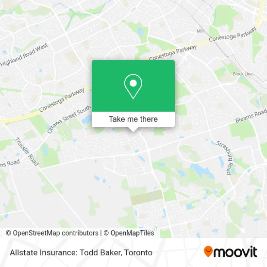 Allstate Insurance: Todd Baker map