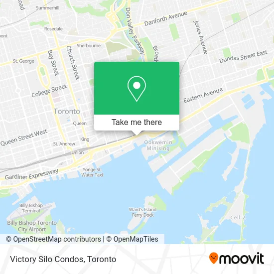 Victory Silo Condos map