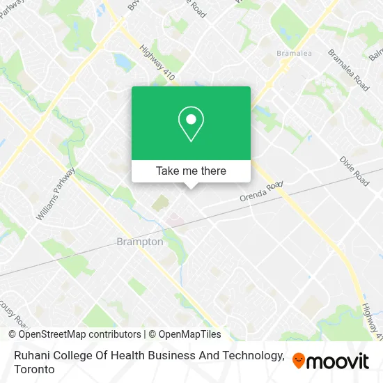 Ruhani College Of Health Business And Technology map