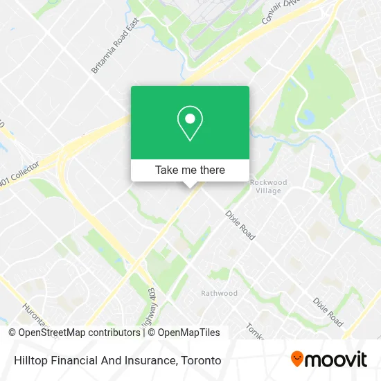 Hilltop Financial And Insurance map