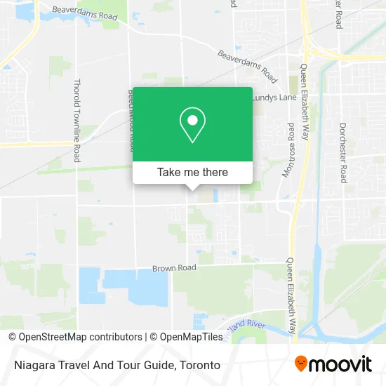 Niagara Travel And Tour Guide map