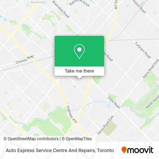 Auto Express Service Centre And Repairs map