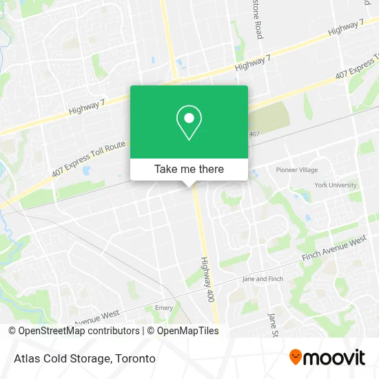 Atlas Cold Storage map