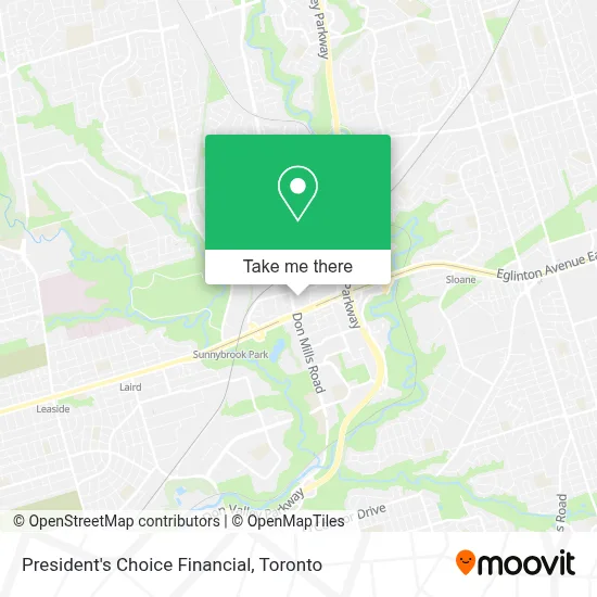 President's Choice Financial map