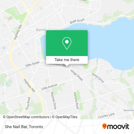 She Nail Bar map