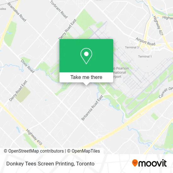 Donkey Tees Screen Printing map