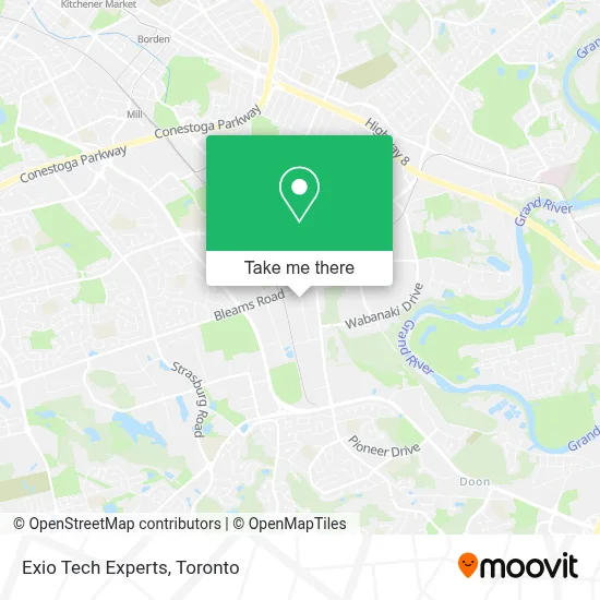 Exio Tech Experts map