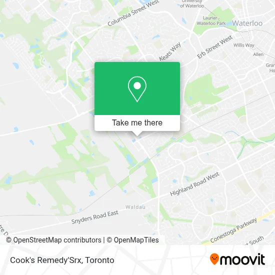 Cook's Remedy'Srx map