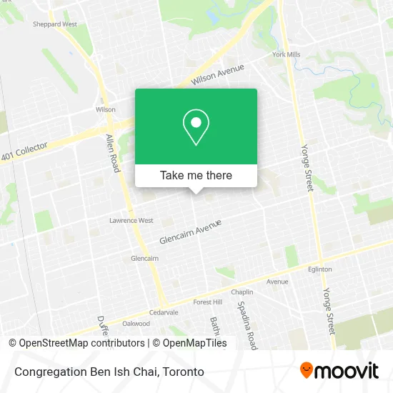Congregation Ben Ish Chai map
