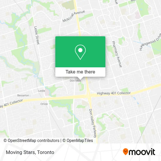 Moving Stars map