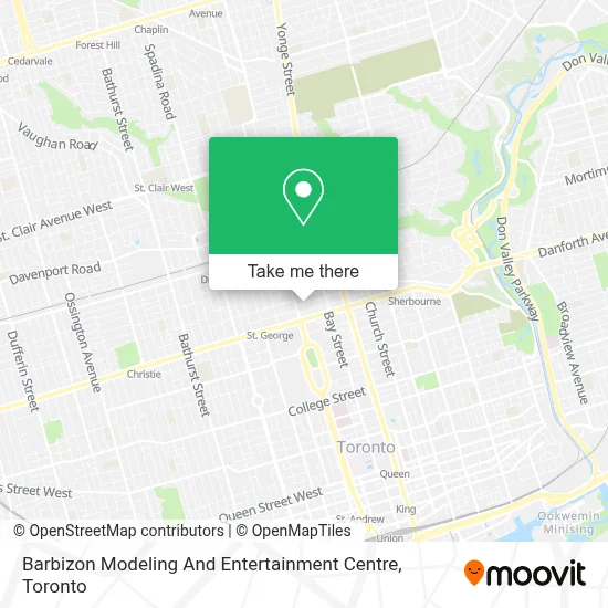 Barbizon Modeling And Entertainment Centre map