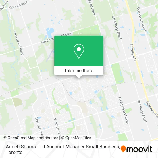 Adeeb Shams - Td Account Manager Small Business map