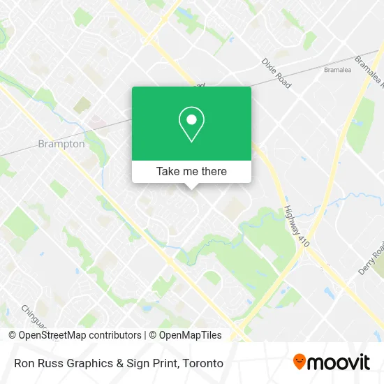 Ron Russ Graphics & Sign Print map