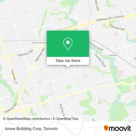 Anew Building Corp map