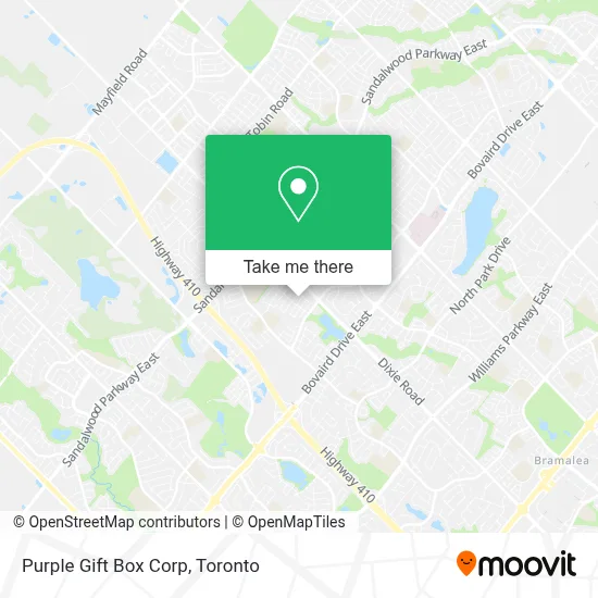 Purple Gift Box Corp map