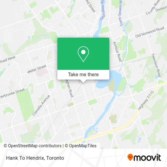 Hank To Hendrix map