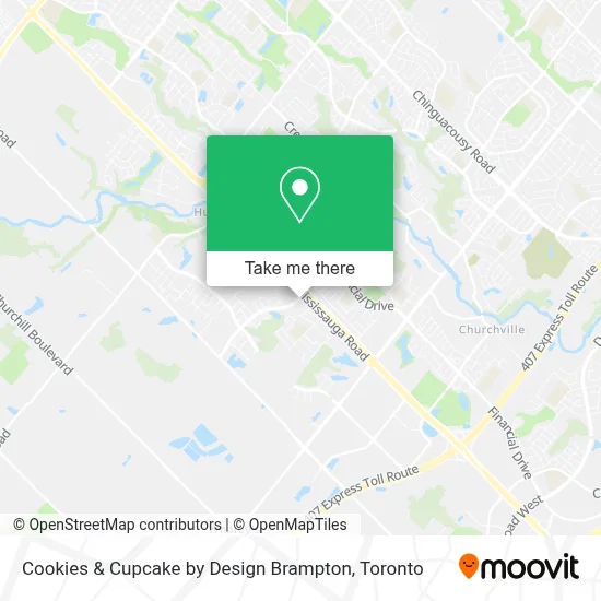 Cookies & Cupcake by Design Brampton map