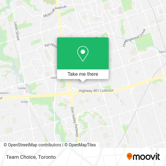 Team Choice map