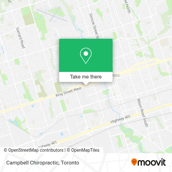 Campbell Chiropractic map