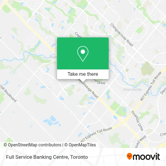 Full Service Banking Centre map