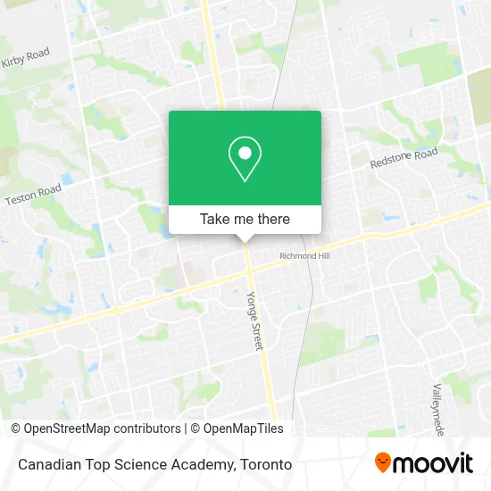 Canadian Top Science Academy map