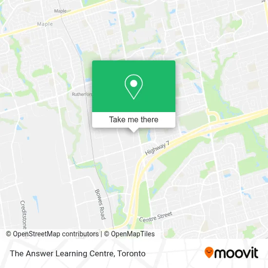 The Answer Learning Centre plan