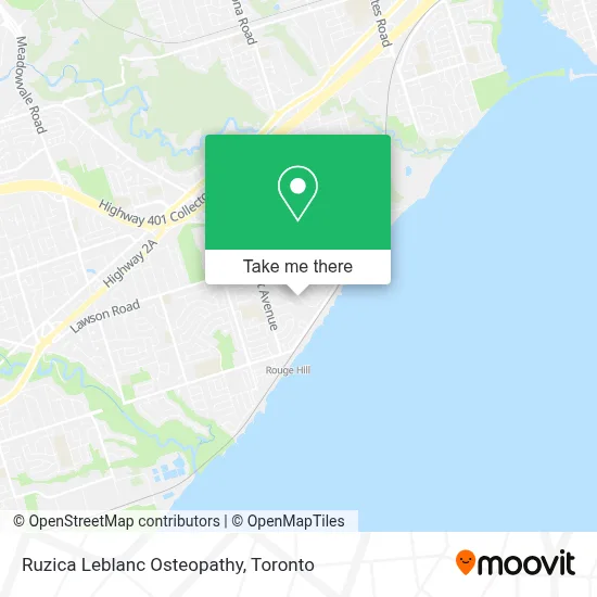 Ruzica Leblanc Osteopathy map
