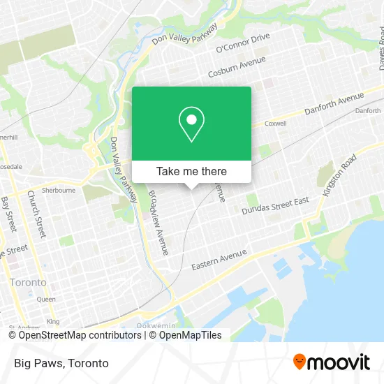 Big Paws map