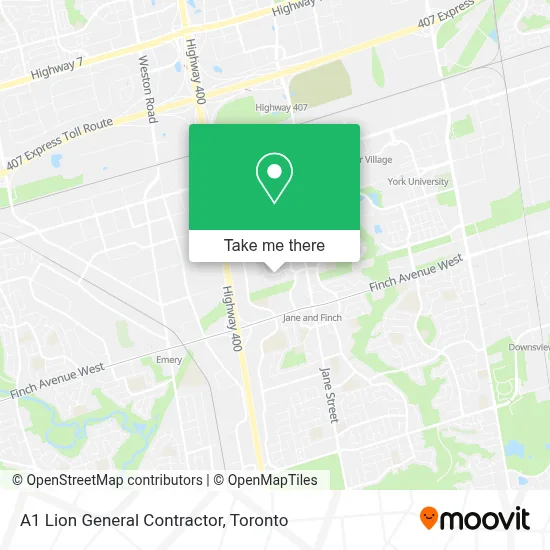 A1 Lion General Contractor map