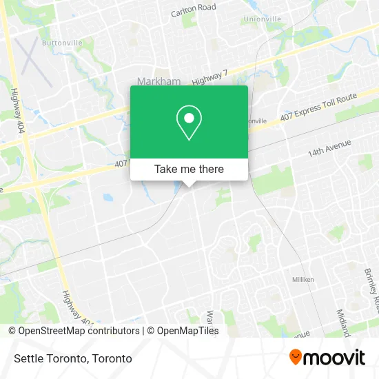 Settle Toronto map