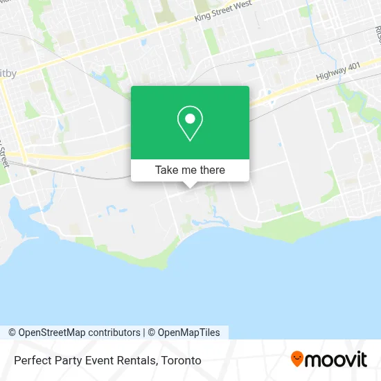 Perfect Party Event Rentals map