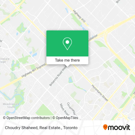 Choudry Shaheed, Real Estate. map