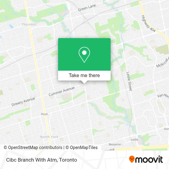 Cibc Branch With Atm map